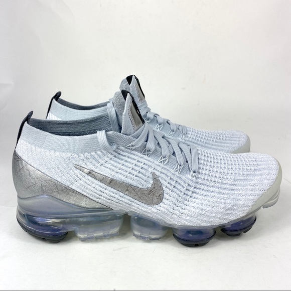 nike air vapormax white metallic silver
